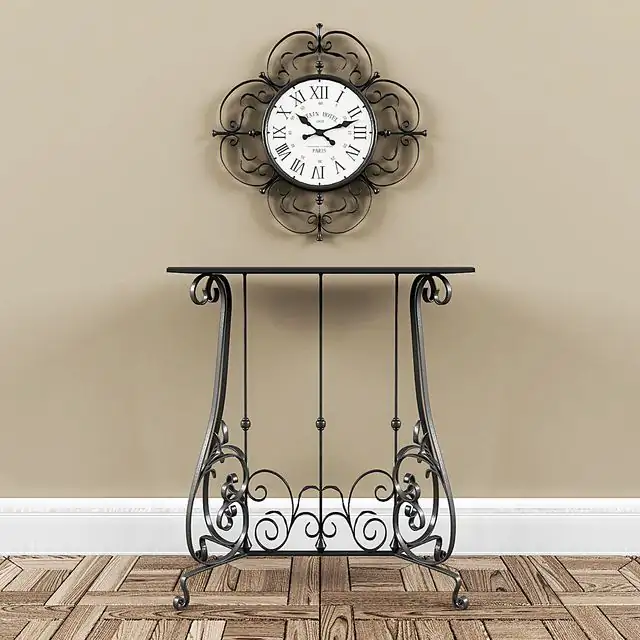 Forged console and clocks 