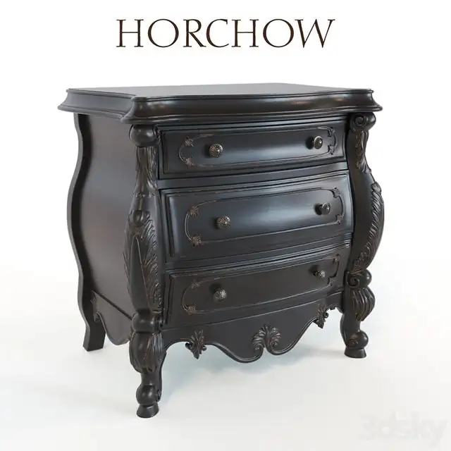 Nicolette Black Nightstand 