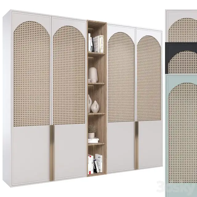 Rattan wardrobe furniture 02 