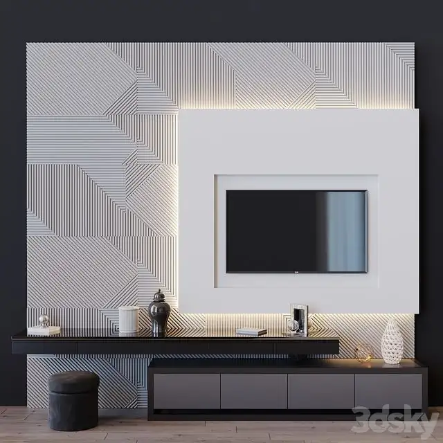 Tv set 55 and decor 