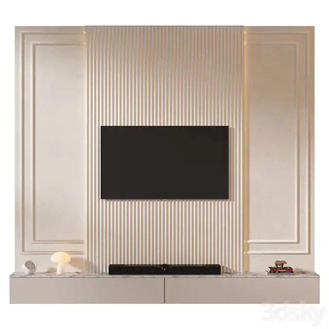 TV wall set 03 
