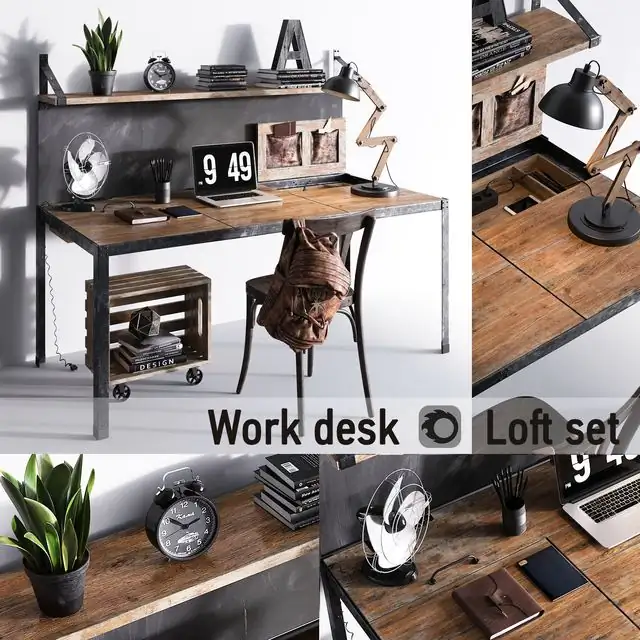 Work desk Loft set 