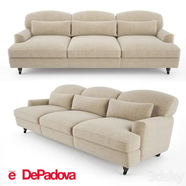 De Padova - Raffles Sofa (three-seater sofa) 