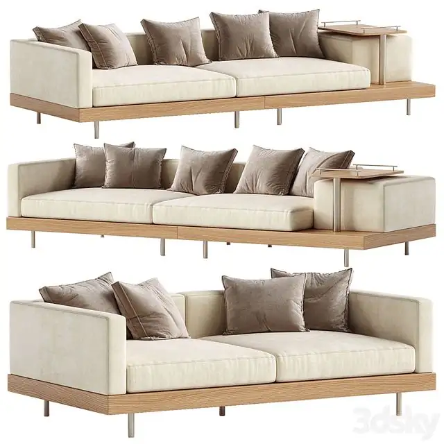 Japandi XXL Wooden Sofa 01 