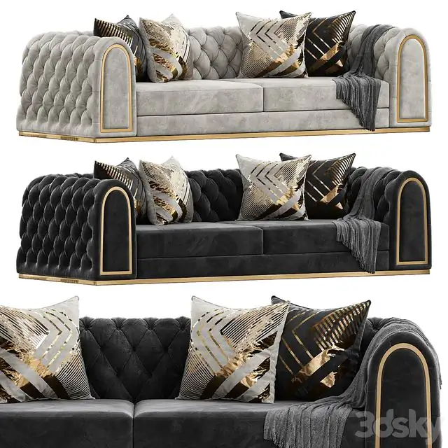 Luxury Chesterfield Sofa by Homary 