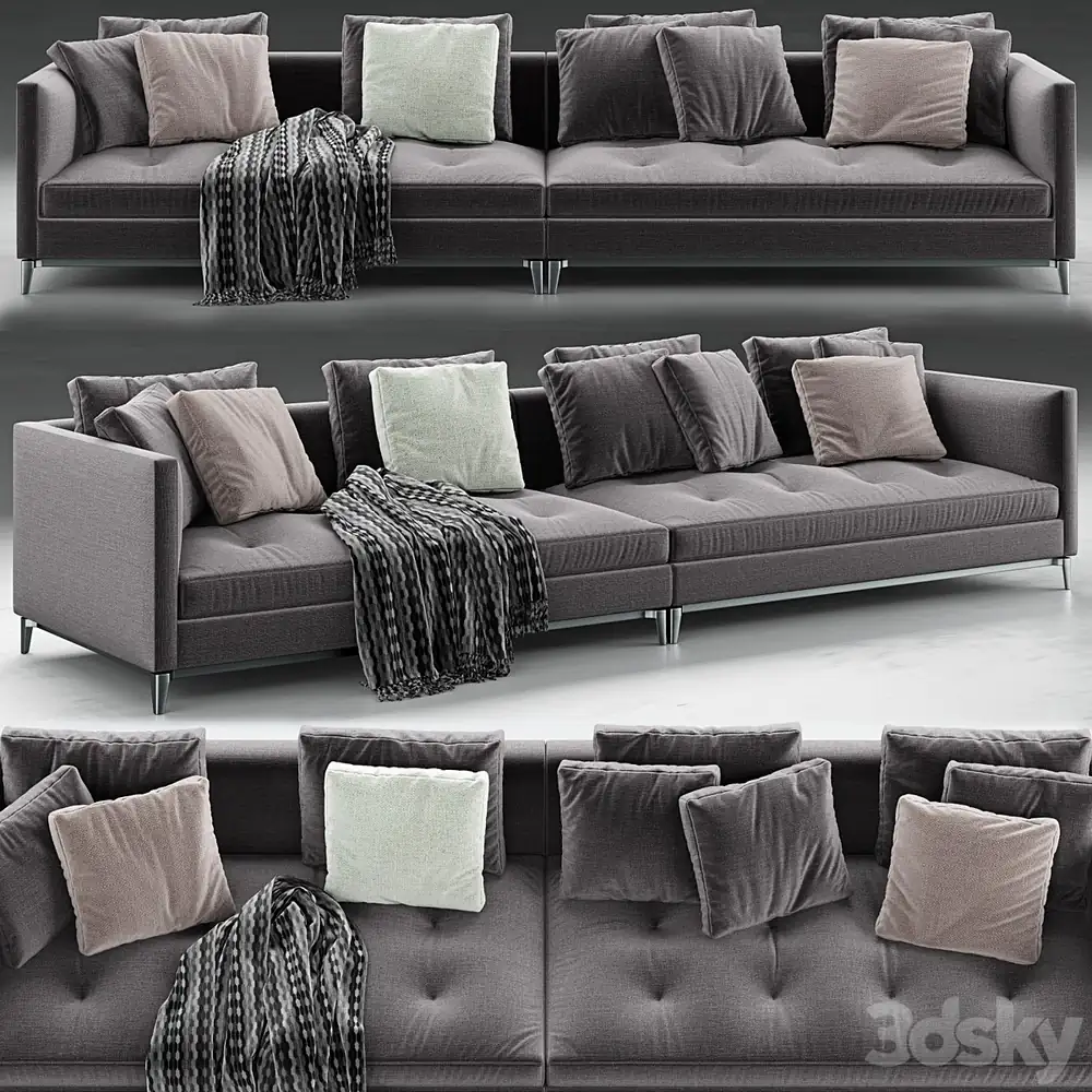 Minotti Andersen Slim 103 Quilt Sofa 