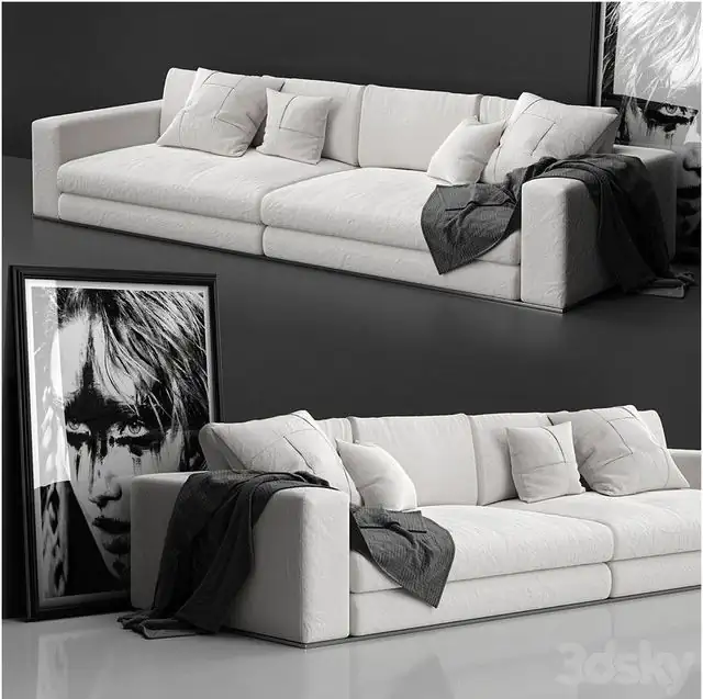Minotti Hamilton (sofa with decor) 
