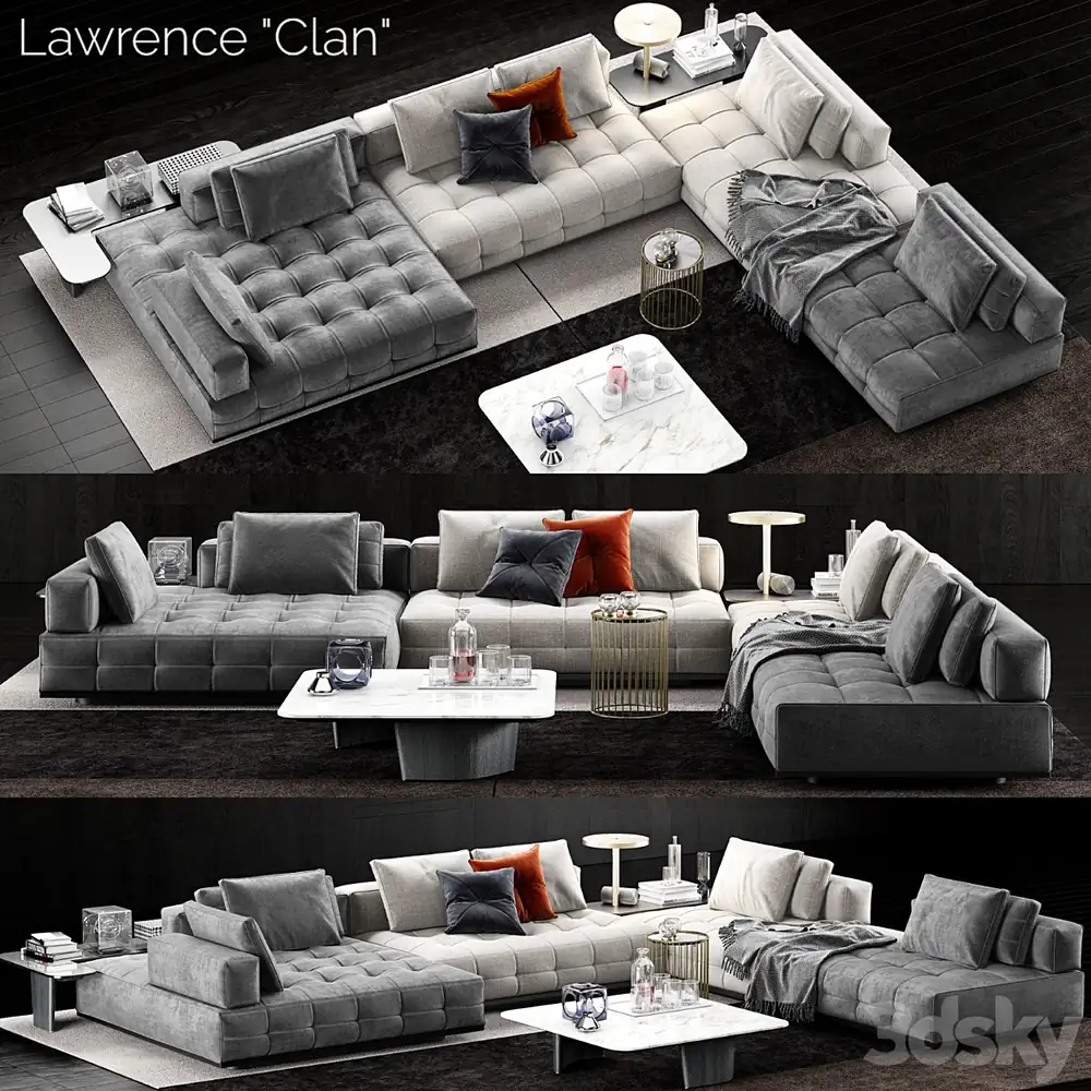 Minotti Lawrence Clan Sofa 4 