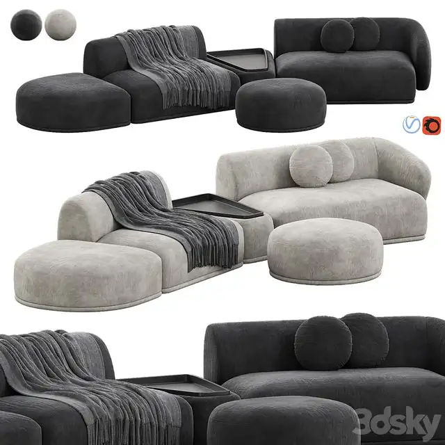Rene Sofa by Meridiani Set 5 