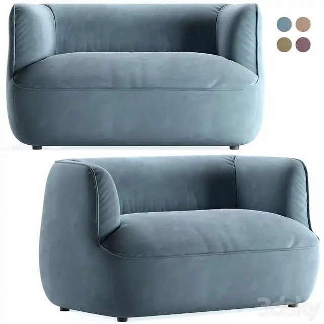 Spin sofa by SK Design in four colours 