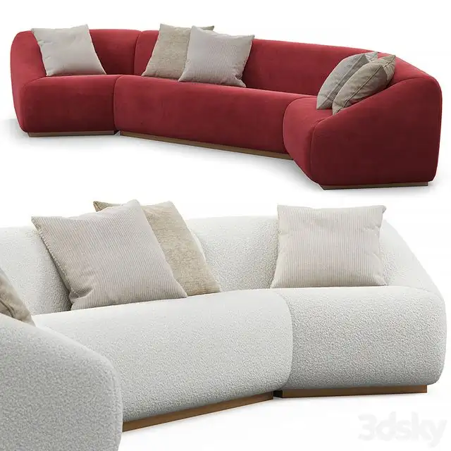 Stahl band pouf sectional sofa 