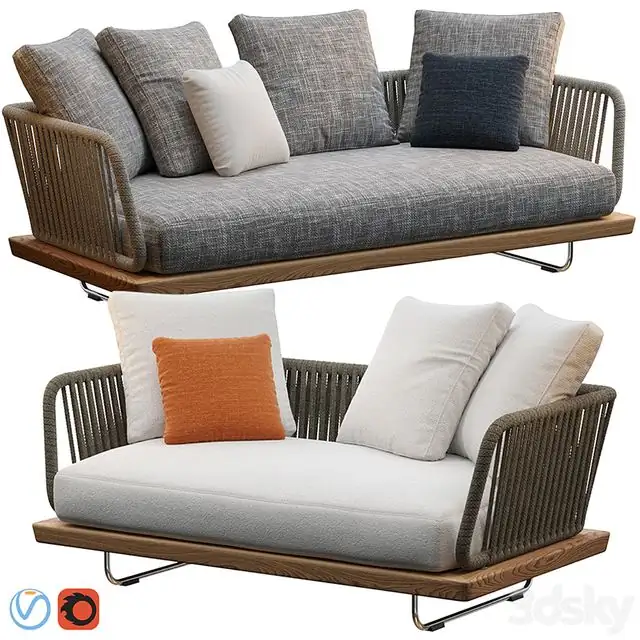 Sunray sofa Minotti outdoor 