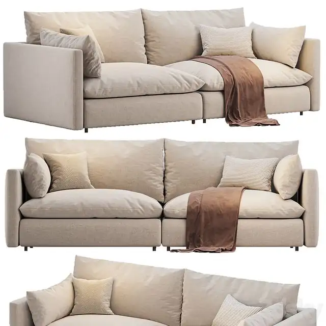 Unwind 2 Piece Slipcovered Sofa 