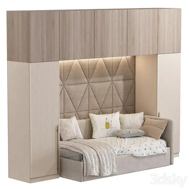 Upholstered sofa bed 
