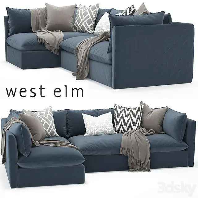 West elm _Shelter Sectional sofa 