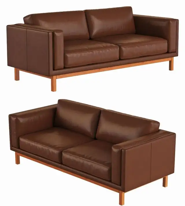West Elm Dekalb Leather Sofa 