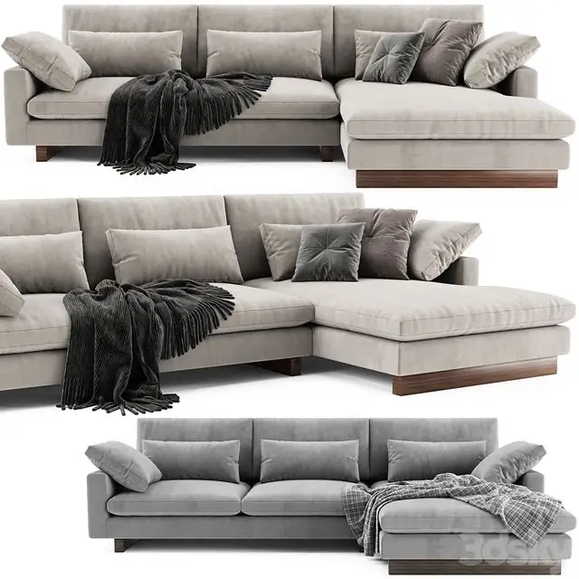 West Elm Harmony Chaise Longue 