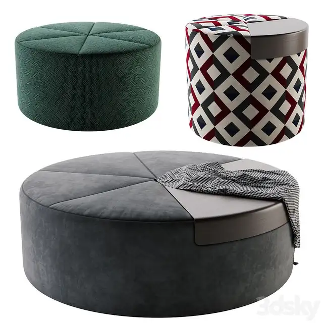 Flou Moon Pouf 