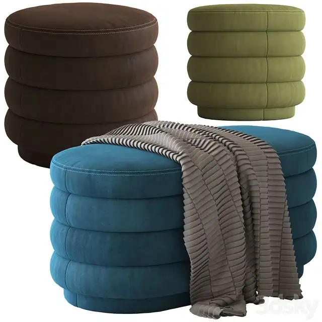 Globewest Ribbed Ottoman 