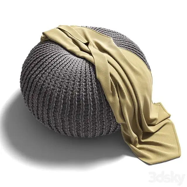 Knitted pouf (60х110) 