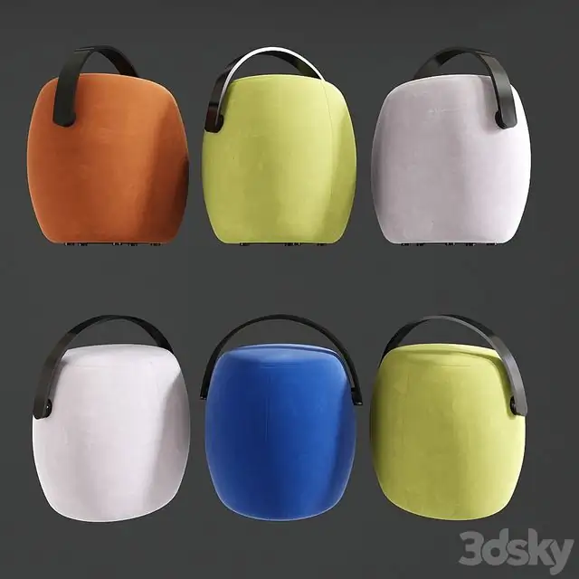 Modern poufs 