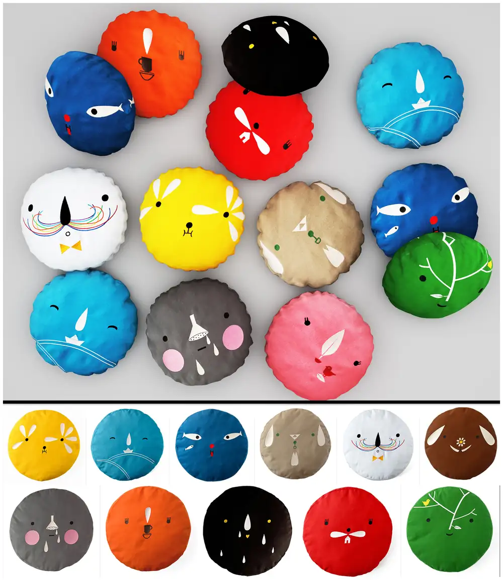 pillows colors 