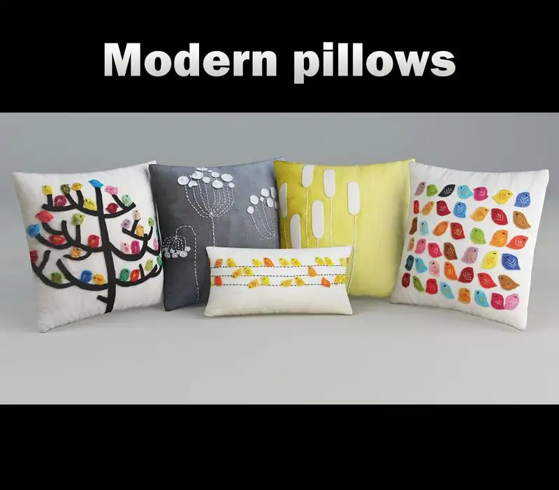 Pillows modern set 