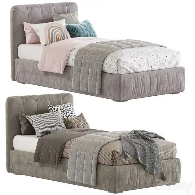 Bed with a soft headboard 12 