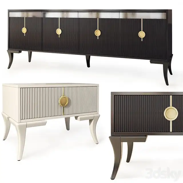 Chest of drawers and bedside table Keops.by Medusa Home 