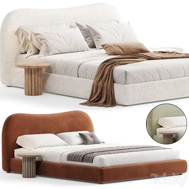 Diana White Bouble Queen Bed By CB2 