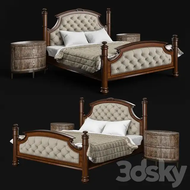 Drexel Heritage Rainier Upholstered Bed 