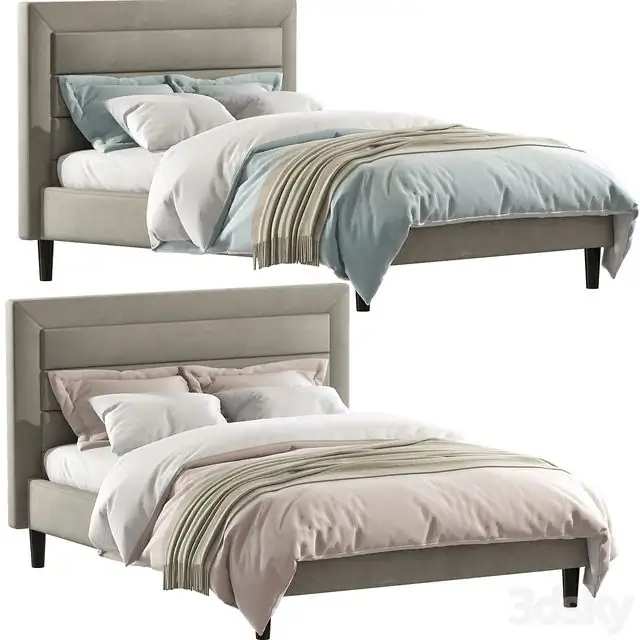 Mehta Tufted Upholstered Platform Bed 