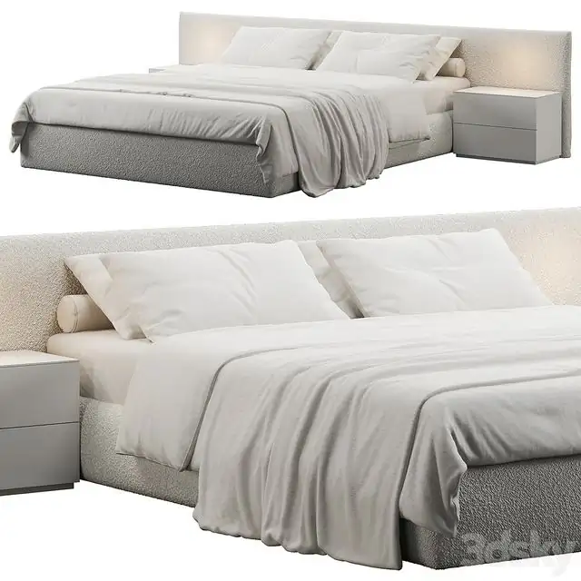 Soft Headboard Bed 