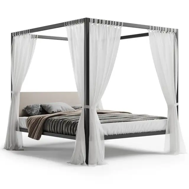 Zanotta milleunanotte bed black 