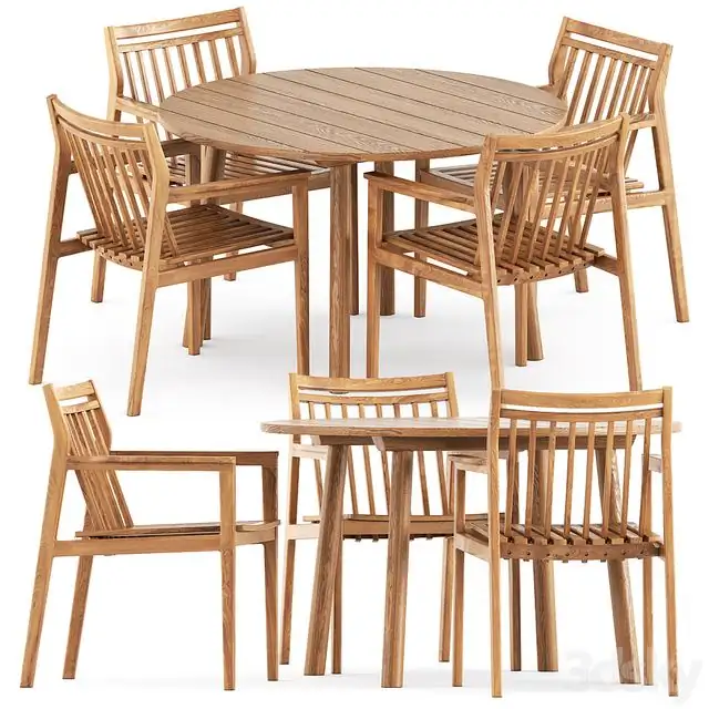 Sammen M1 by FDB Mobler and Taro Table by Fredericia 
