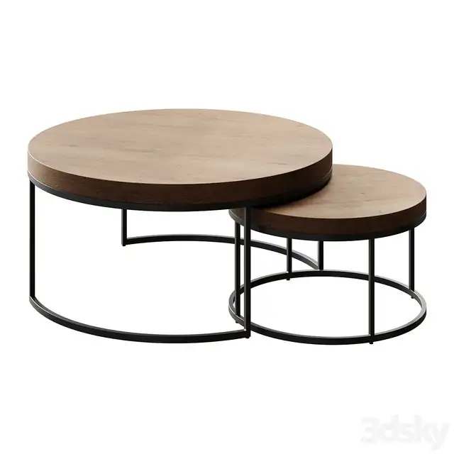 Coffee table Malcolm Round Nesting Coffee Tables 