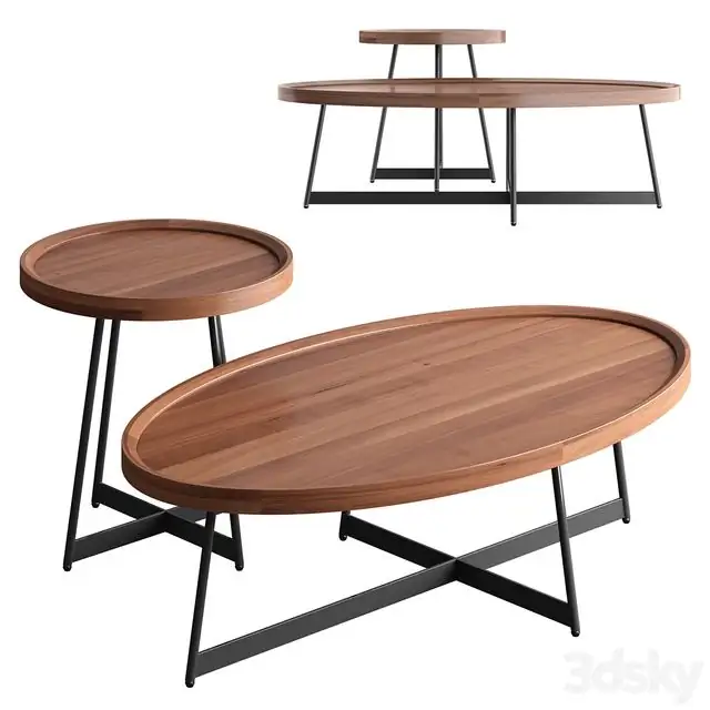 Nordic living room solid wood coffee table 