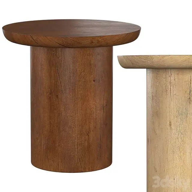 OSLO PEDESTAL ROUND SIDE TABLE 