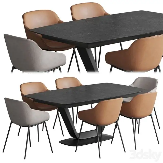 Alicante table Vienna chair Boconcept 