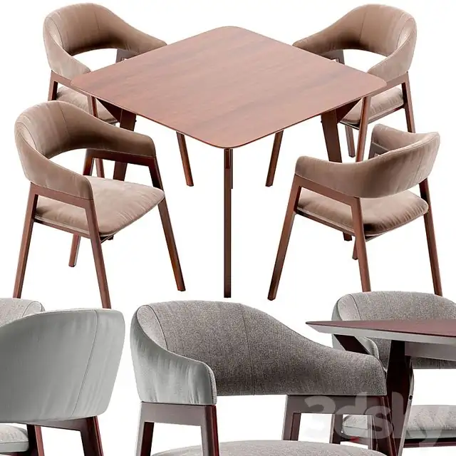 Angel Cerda dining chair and Terong table 