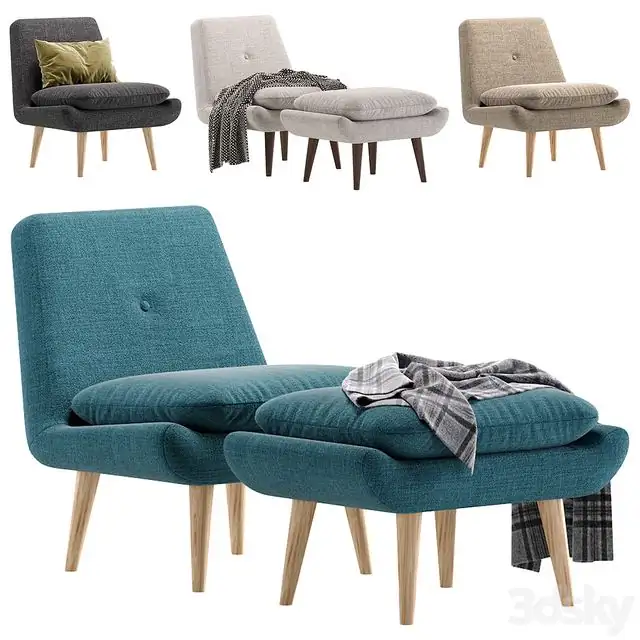 Armchair Vincey Soft Ocean divan.ru 