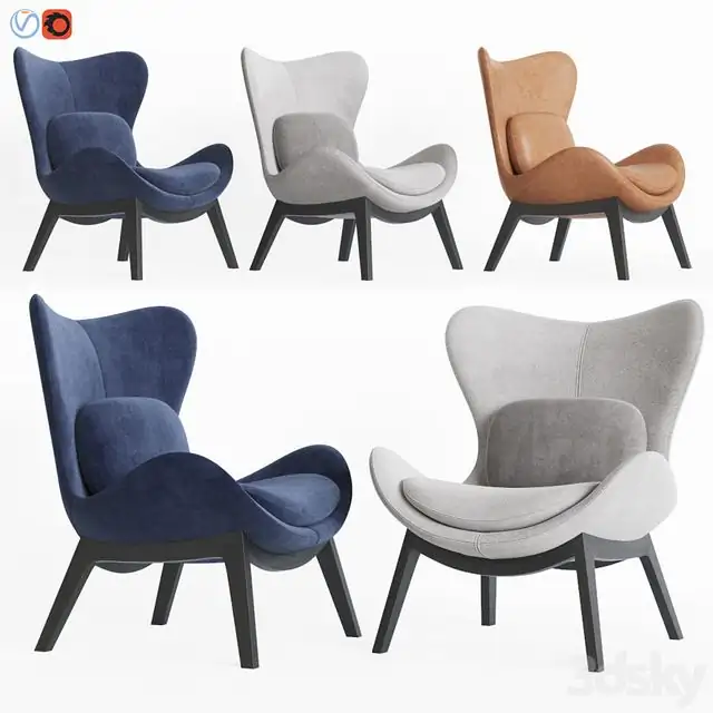 Calligaris lazy armchair (3 color) 