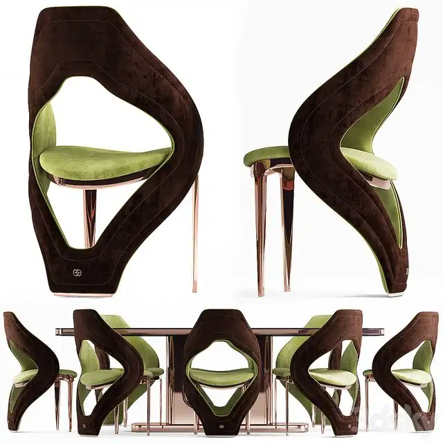 Chair and table elve luxury 