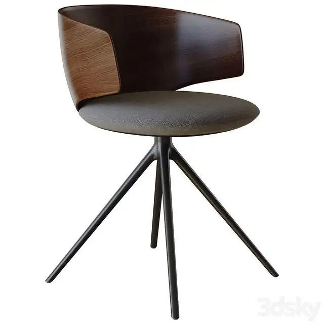chair universal collection wooden backrest by mdf italia 