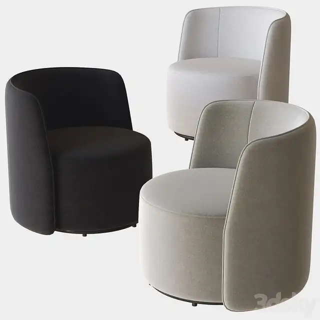 chloe swivel armchair ditre italia 