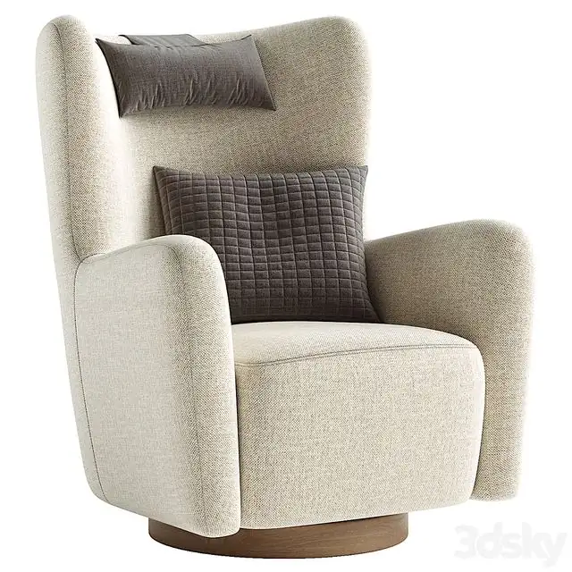 Colette Swivel Armchair by Castlery 
