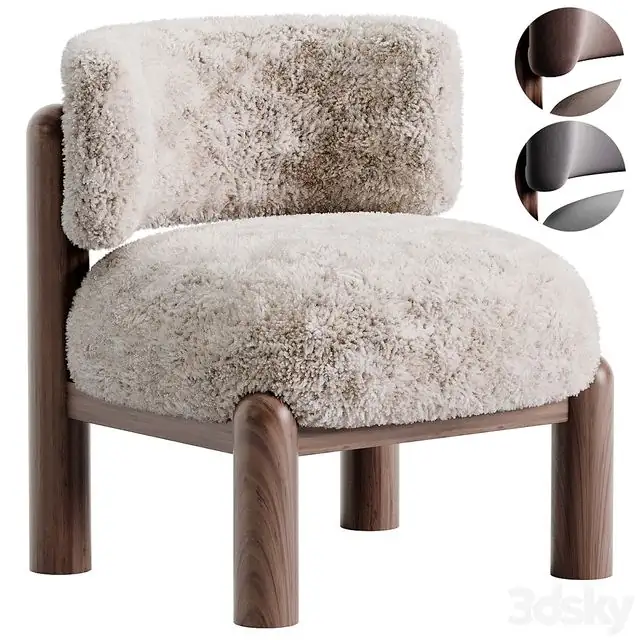 Harper Shearling Accent Chair 