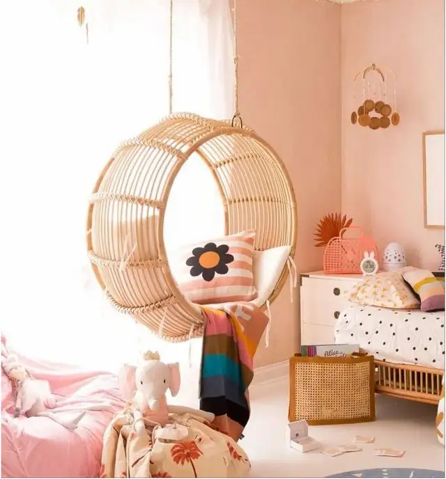 Rattan swing chair natural 