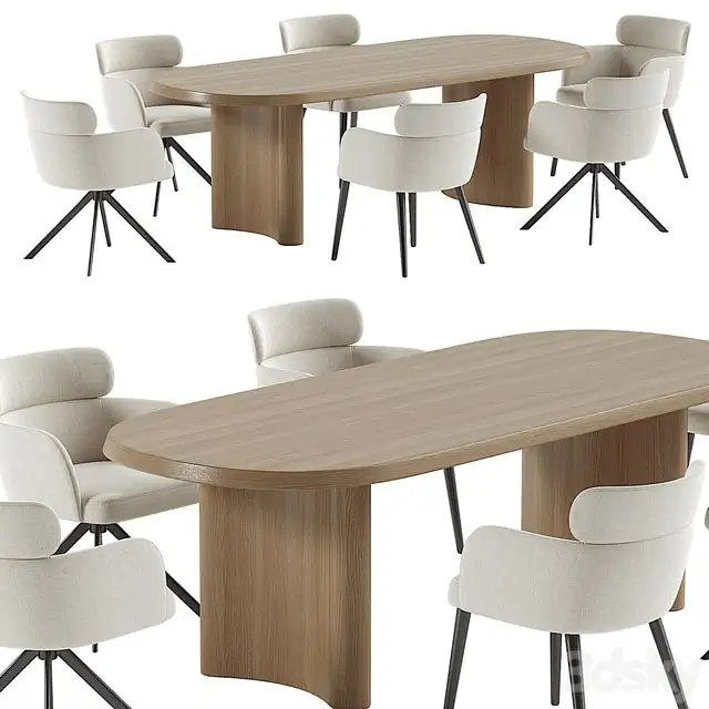 LAY armchair & ALTURA Dining Table 