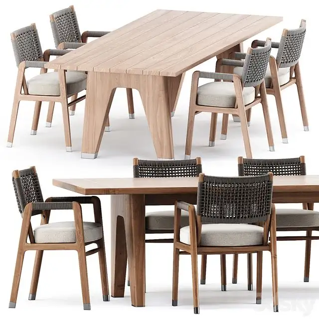ORTIGIA CHAIR and MONREALE TABLE by flexform 